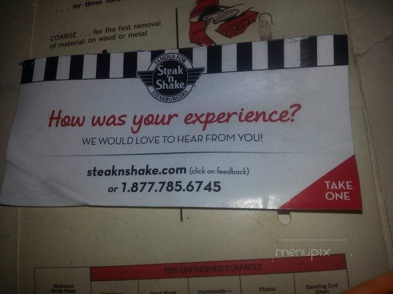 Steak 'n Shake - Kannapolis, NC menu_pic
