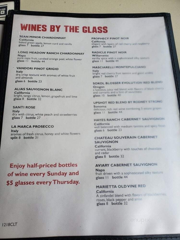 Brixx Pizza - Huntersville, NC menu_pic