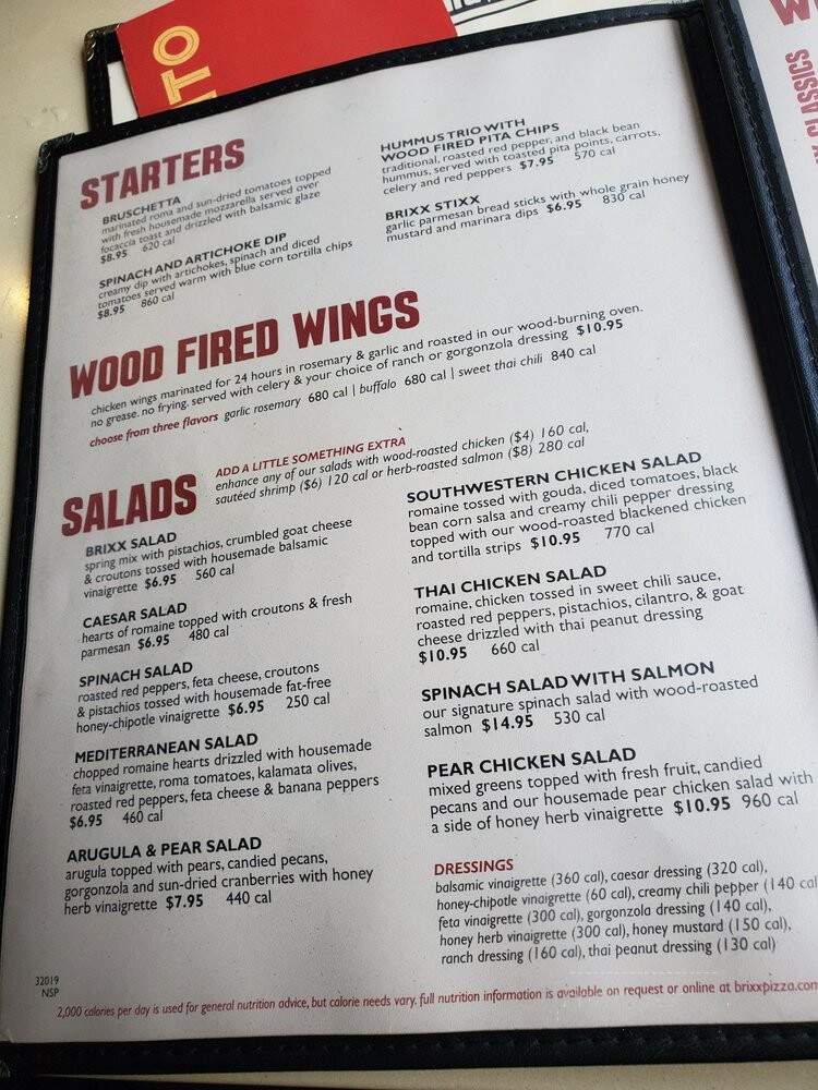Brixx Pizza - Huntersville, NC menu_pic