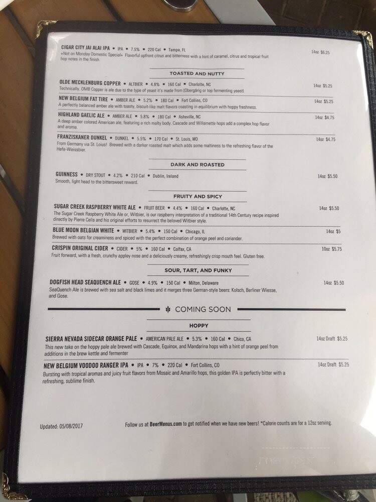 Brixx Wood Fired Pizza - Charlotte, NC menu_pic