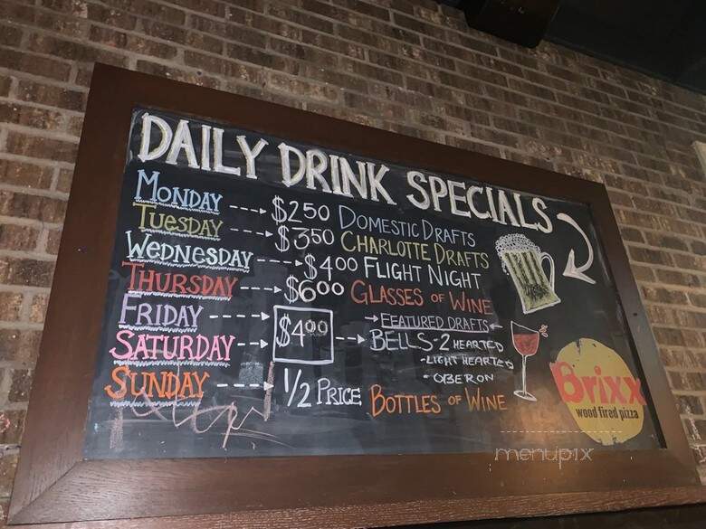 Brixx Wood Fired Pizza - Charlotte, NC menu_pic