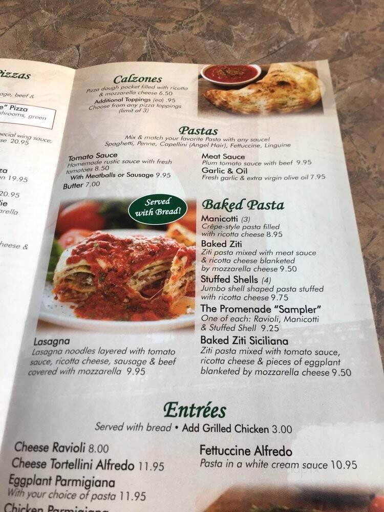 Brooklyn Pizza Parlor - Charlotte, NC menu_pic