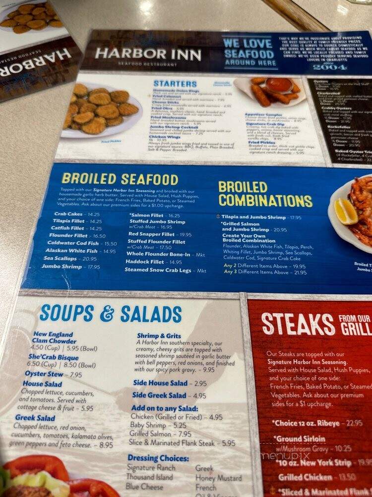 Harbor Inn - Charlotte, NC menu_pic