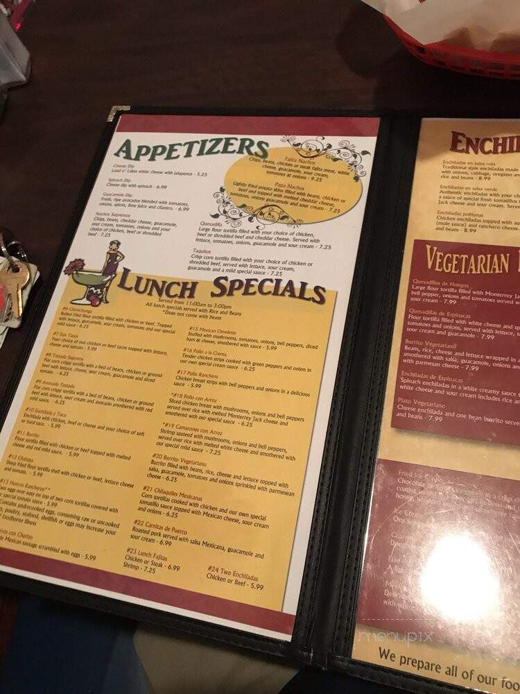 Las Margarita Mexican Restaurant - Charlotte, NC menu_pic