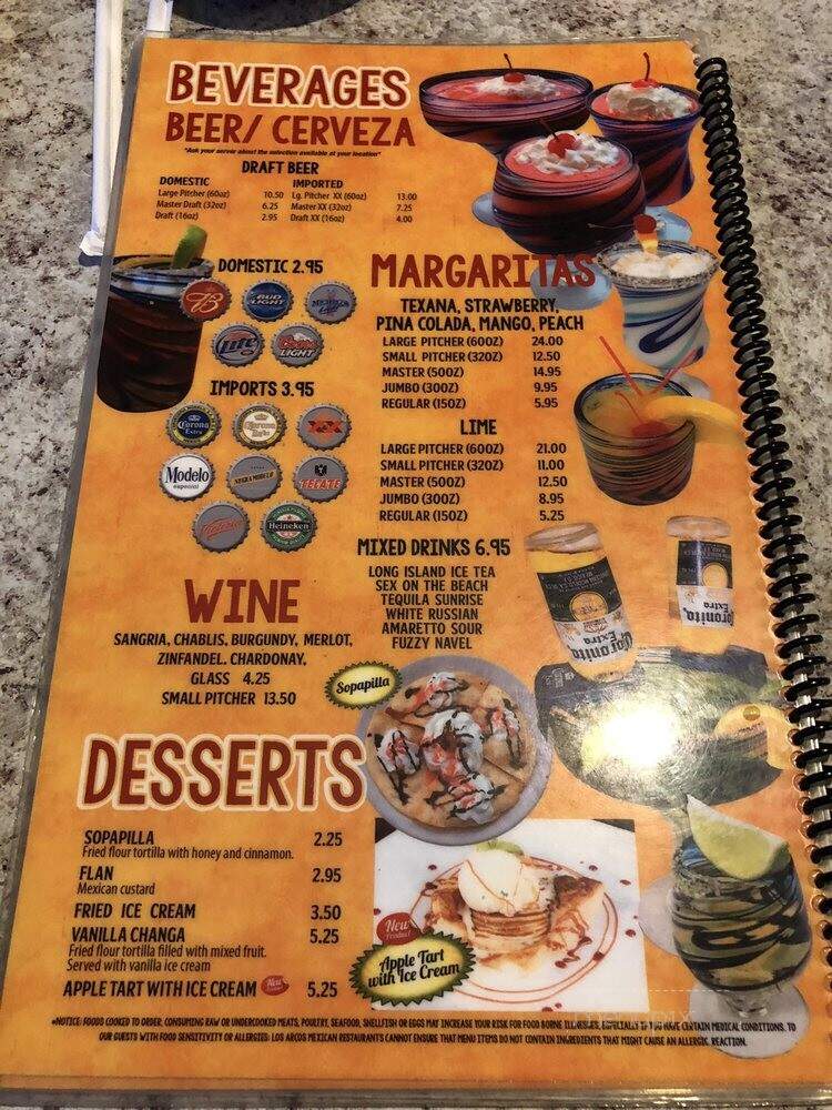 Los Arcos Mexican Restaurant - Charlotte, NC menu_pic