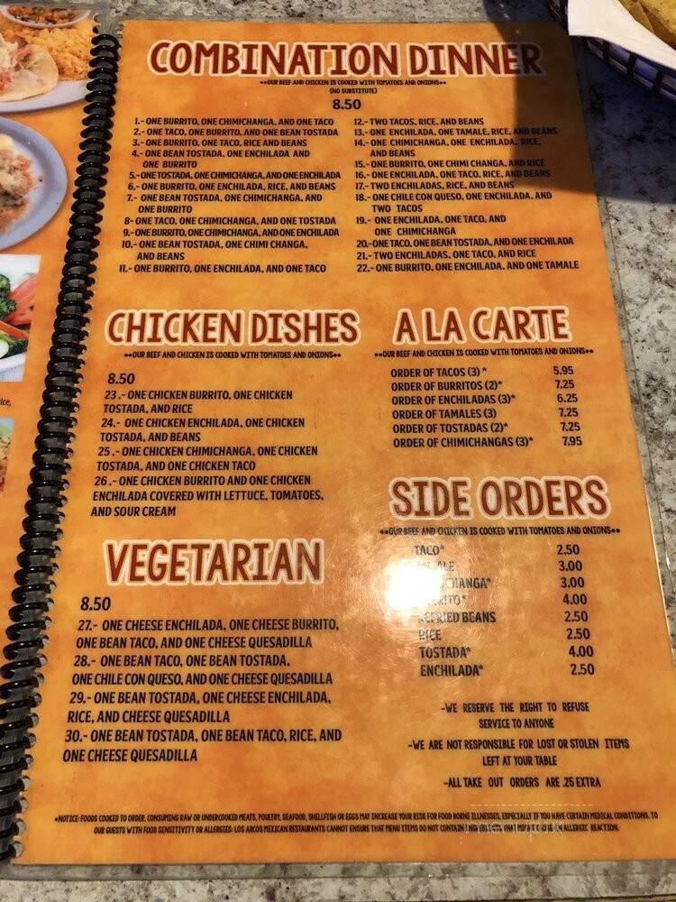 Los Arcos Mexican Restaurant - Charlotte, NC menu_pic