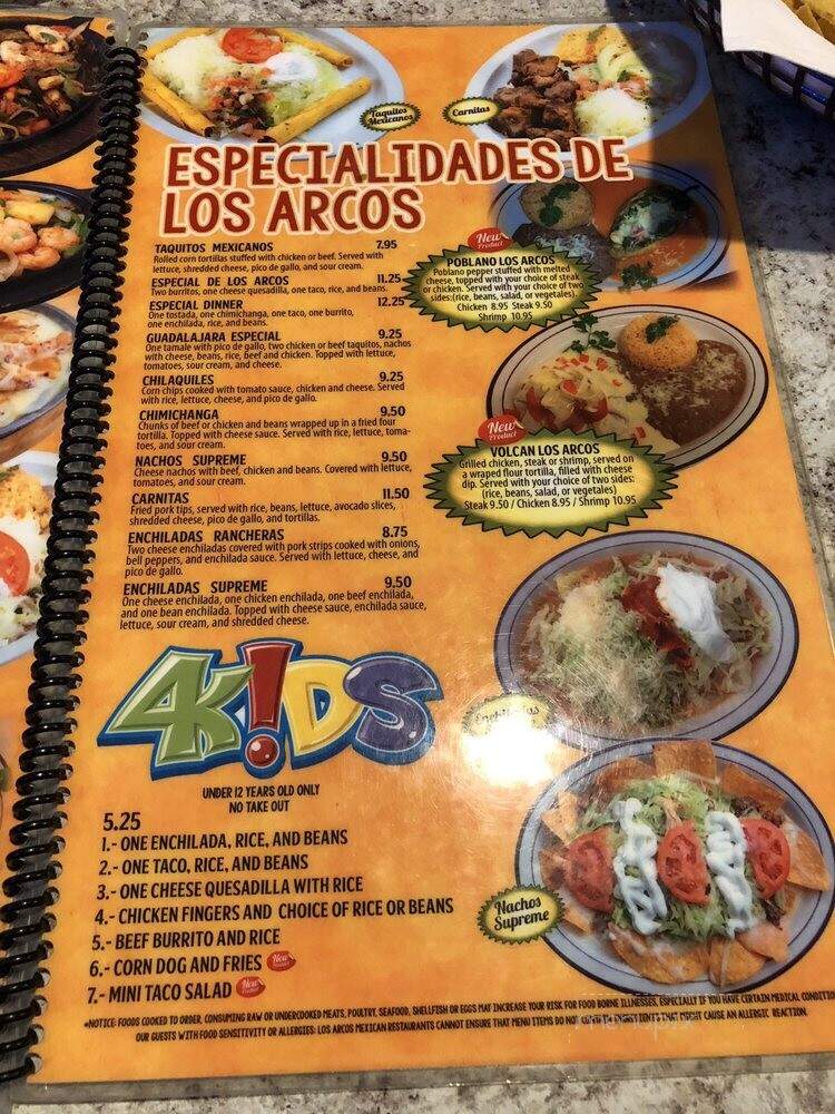 Los Arcos Mexican Restaurant - Charlotte, NC menu_pic