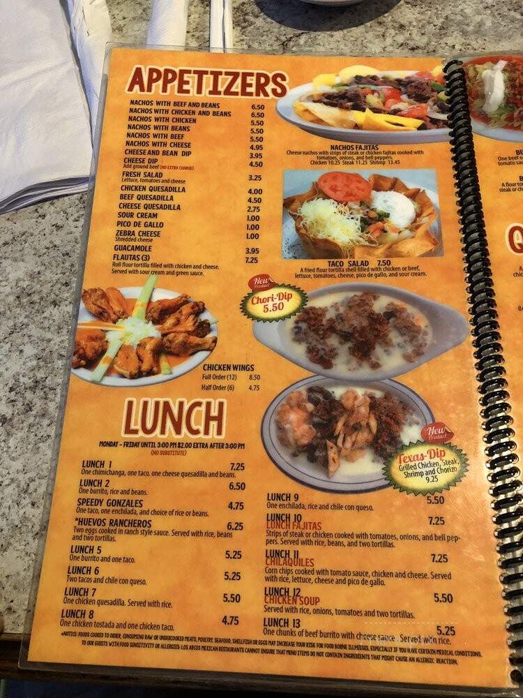 Los Arcos Mexican Restaurant - Charlotte, NC menu_pic