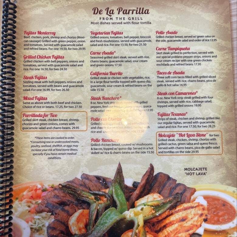 Monterrey Mexican Restaurant - Charlotte, NC menu_pic