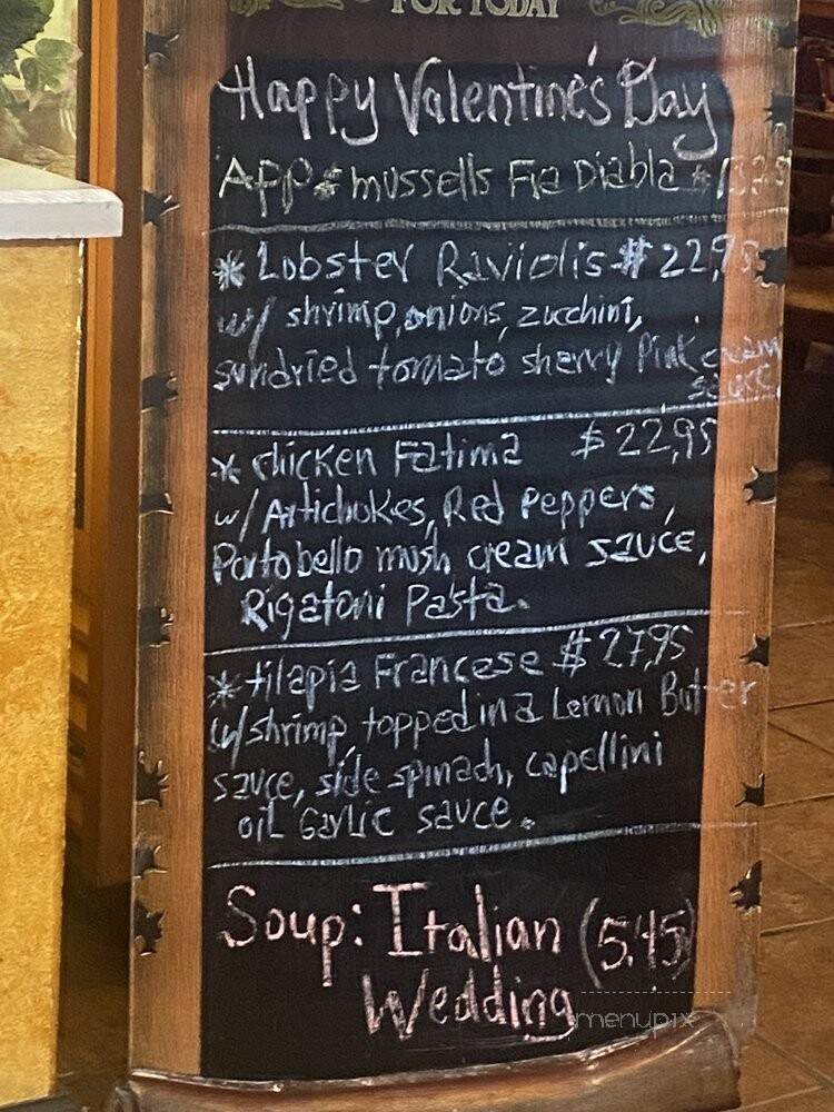 Portofino's Italian Restaurant - Charlotte, NC menu_pic