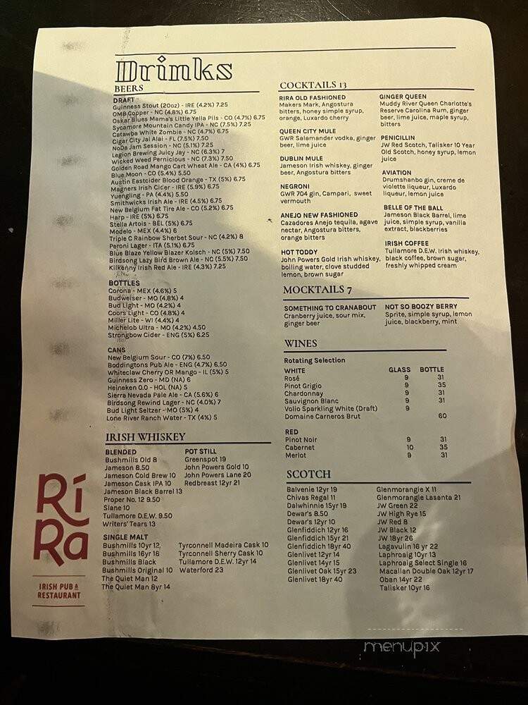 Ri-Ra Irish Pub - Charlotte, NC