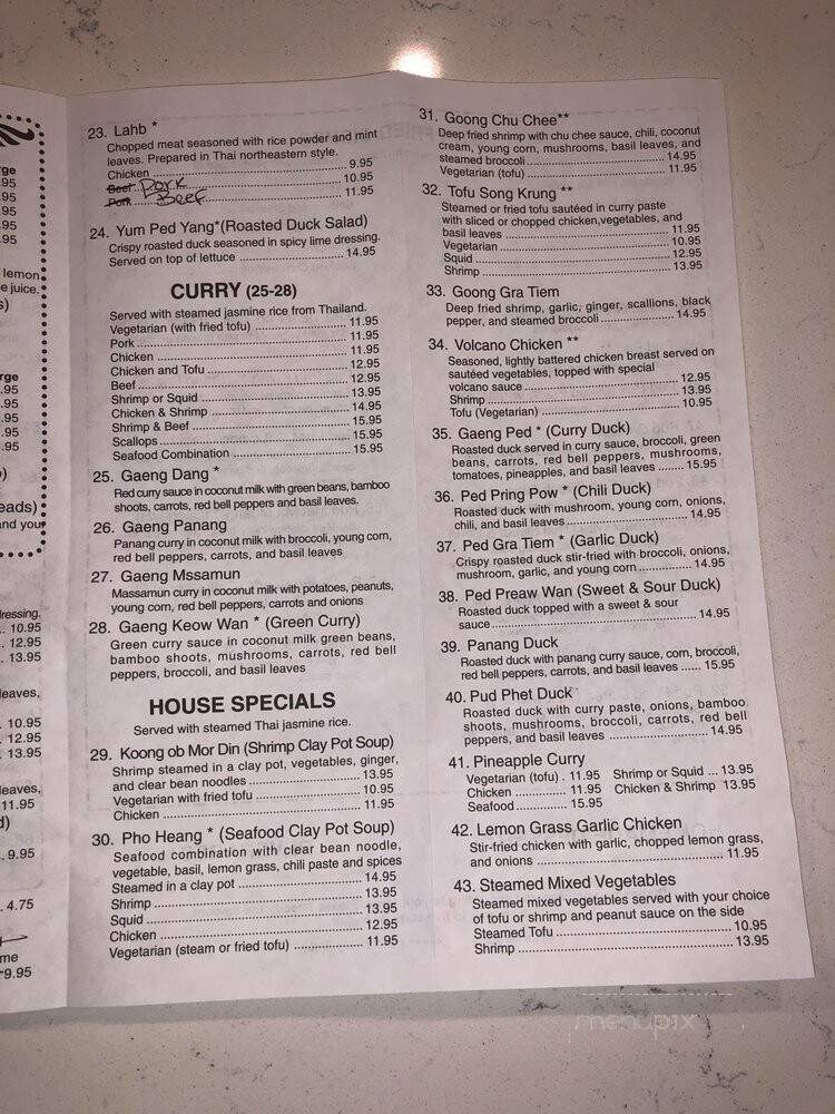 Thai Thai Takeout - Charlotte, NC menu_pic