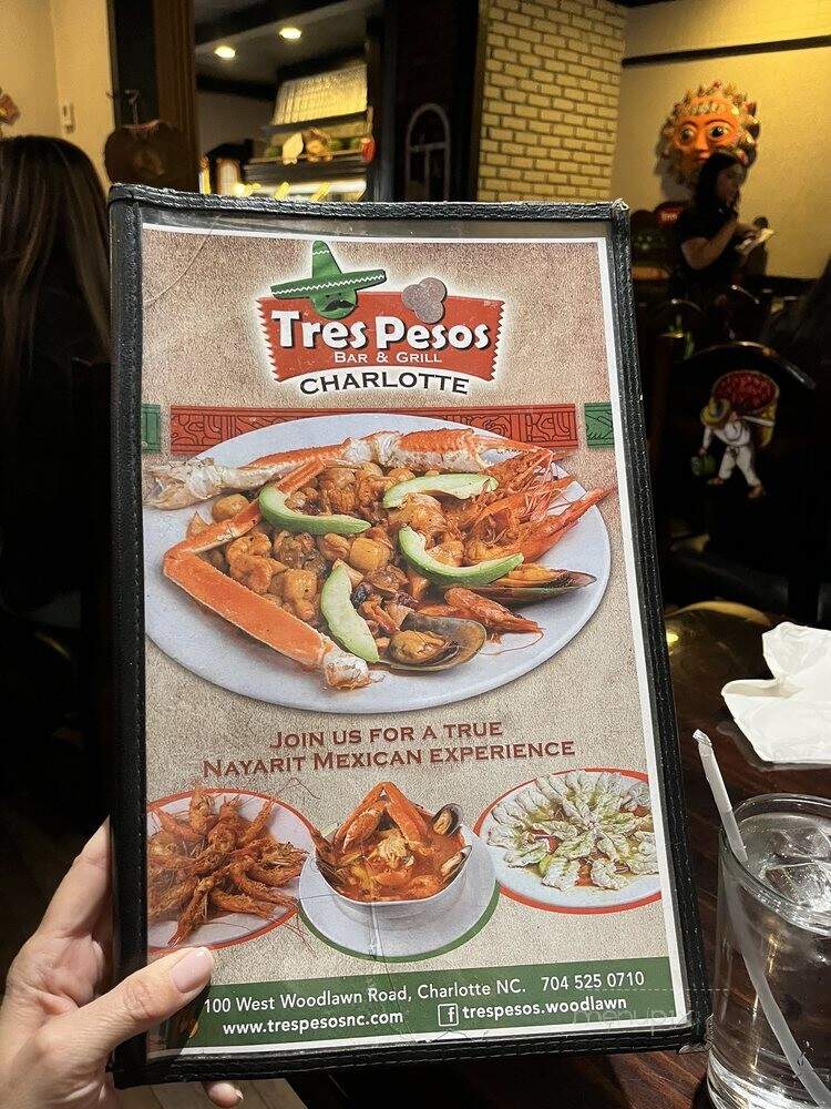 Three Pesos Bar & Grill - Charlotte, NC menu_pic