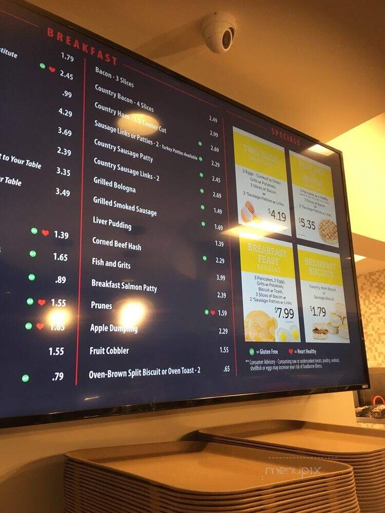 K & W Cafeterias - Fayetteville, NC menu_pic