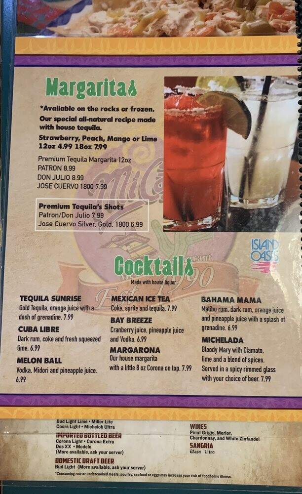 Mi Casita Restaurant Mexicano - Fayetteville, NC menu_pic