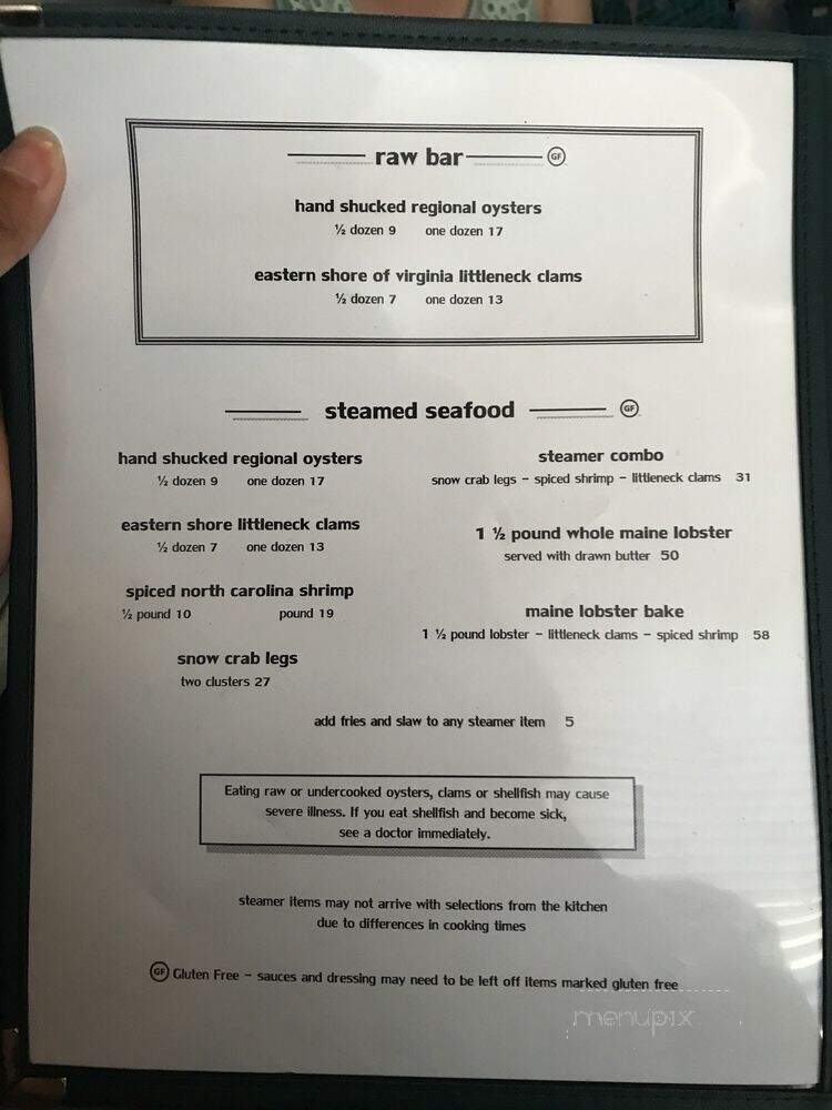 North Banks Wine Shop - Corolla, NC menu_pic