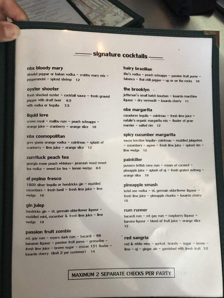 North Banks Wine Shop - Corolla, NC menu_pic