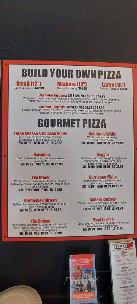 Pizzazz Pizza Co - Kitty Hawk, NC menu_pic