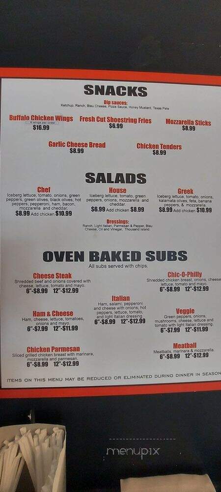 Pizzazz Pizza Co - Kitty Hawk, NC menu_pic