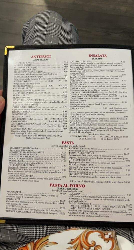 Elizabeth Pizza & Restaurant - Thomasville, NC menu_pic