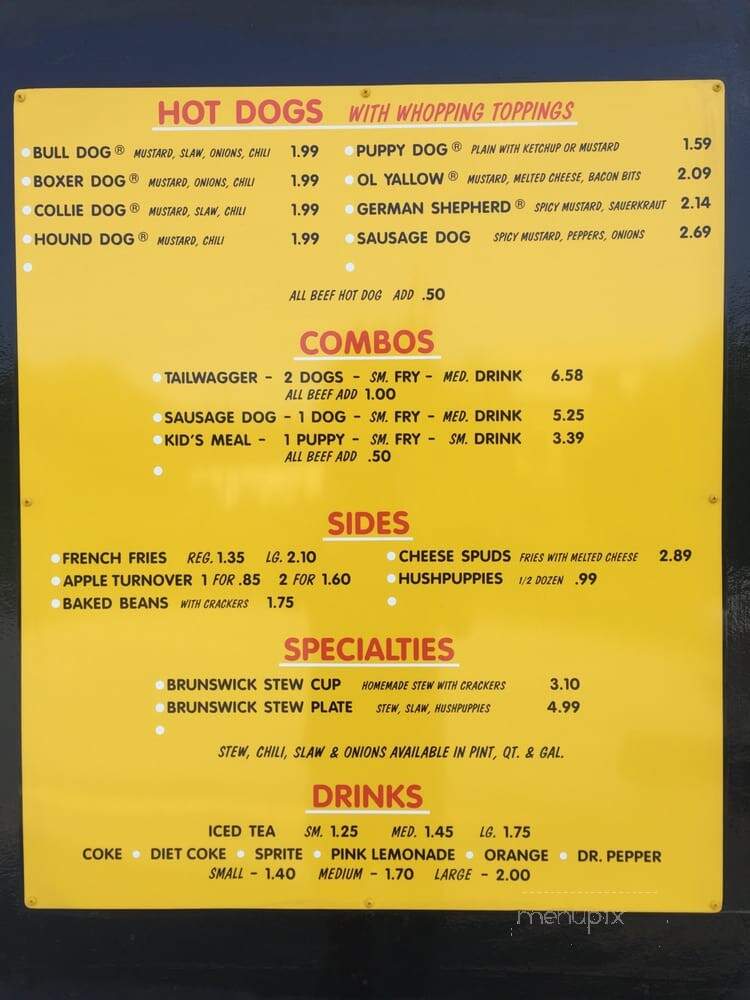 Dog House - Durham, NC menu_pic