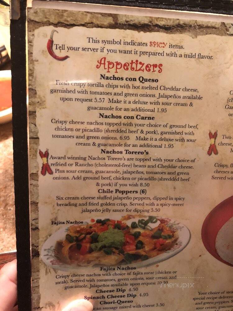 Torero's - Durham, NC menu_pic