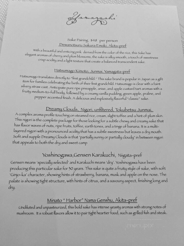 Yamazushi Japanese Restaurant - Durham, NC menu_pic