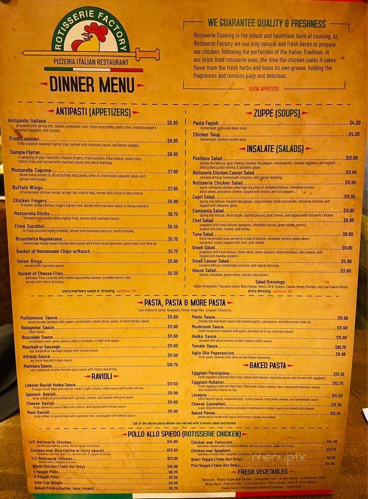 Bll Rotisserie Factory - Winston Salem, NC menu_pic
