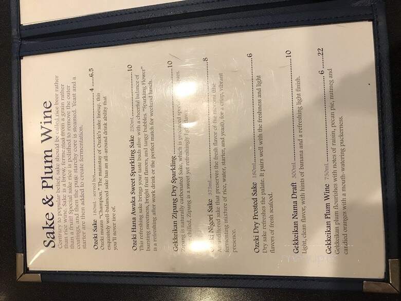 Ichiban - Winston Salem, NC menu_pic