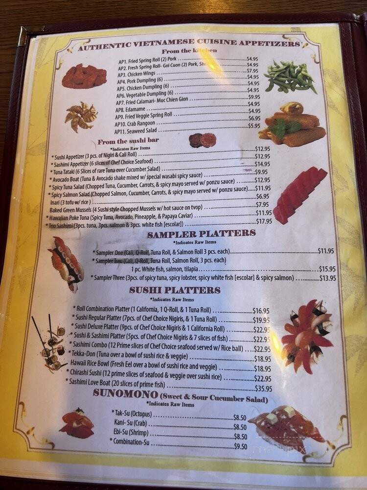 Ishi Japanese Restaurant - Winston Salem, NC menu_pic