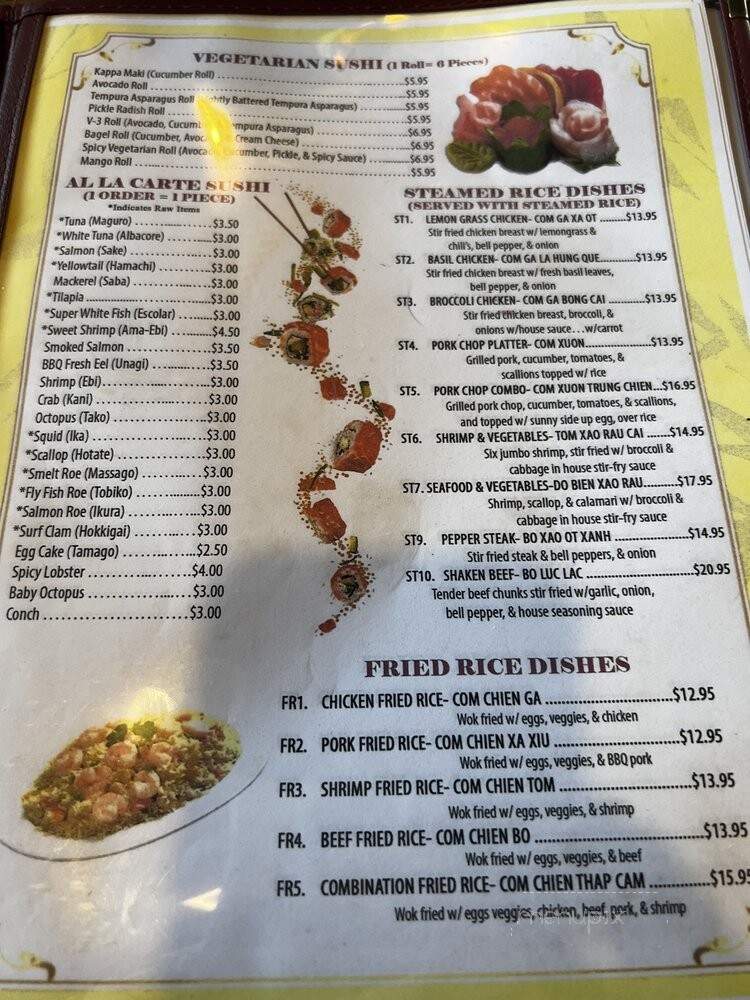 Ishi Japanese Restaurant - Winston Salem, NC menu_pic