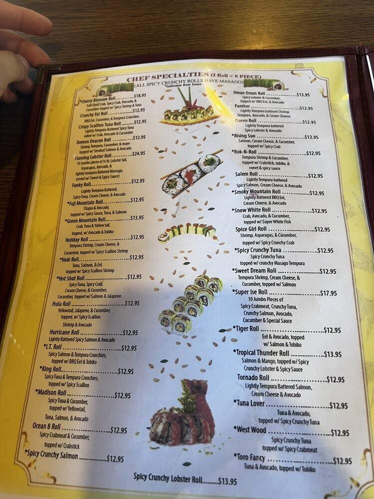 Ishi Japanese Restaurant - Winston Salem, NC menu_pic