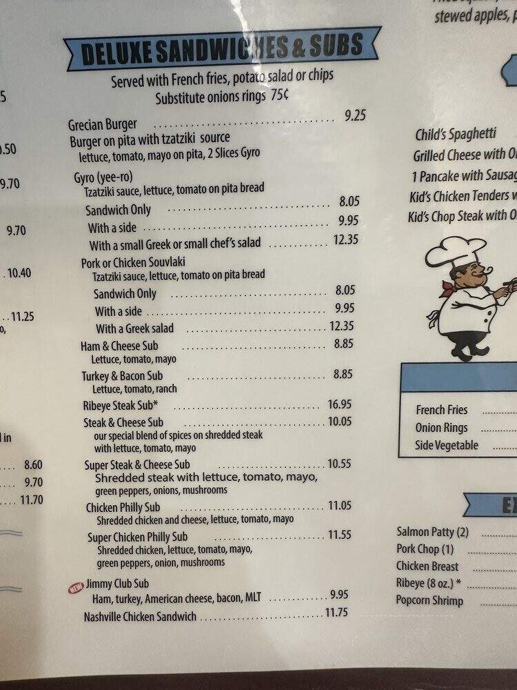 Jimmy The Greek Kitchen - Winston Salem, NC menu_pic