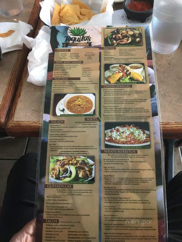 Tequilas Too - Gastonia, NC menu_pic