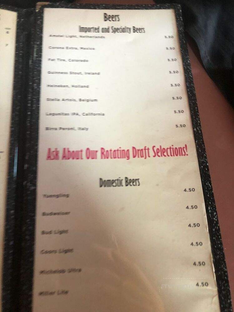 Cafe Pasta - Greensboro, NC menu_pic