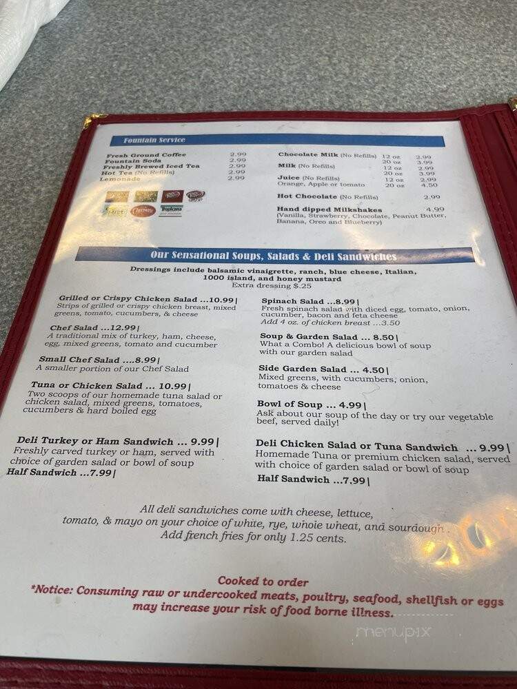 Carolina's Diner - Greensboro, NC menu_pic