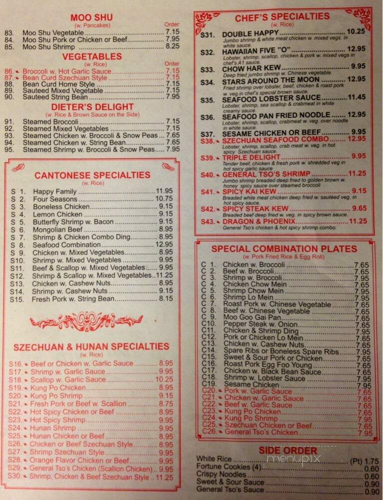 China Plus 1 - Whitsett, NC menu_pic