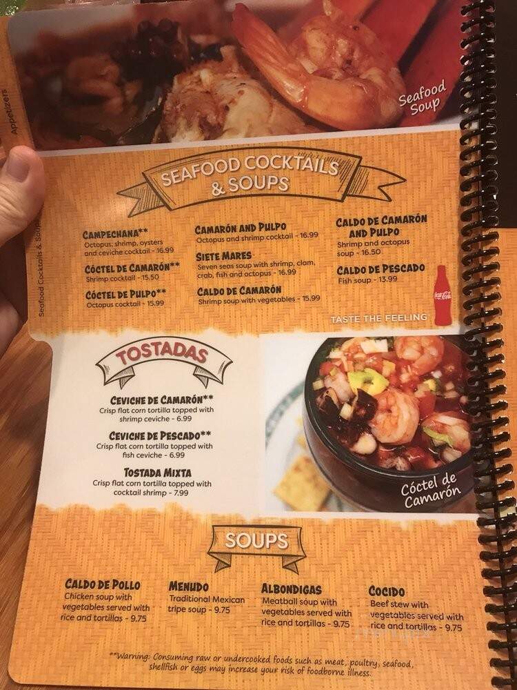 El Mariachi Mexican Restaurant - Greensboro, NC menu_pic