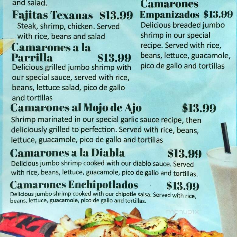El Paisano - Greensboro, NC menu_pic
