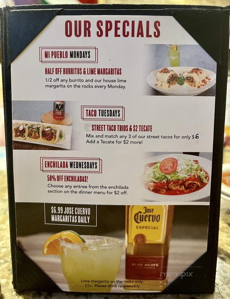 Mi Pueblo Mexican Restaurant - High Point, NC menu_pic