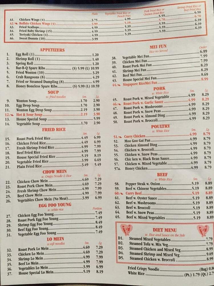 Puking Wok - Summerfield, NC menu_pic