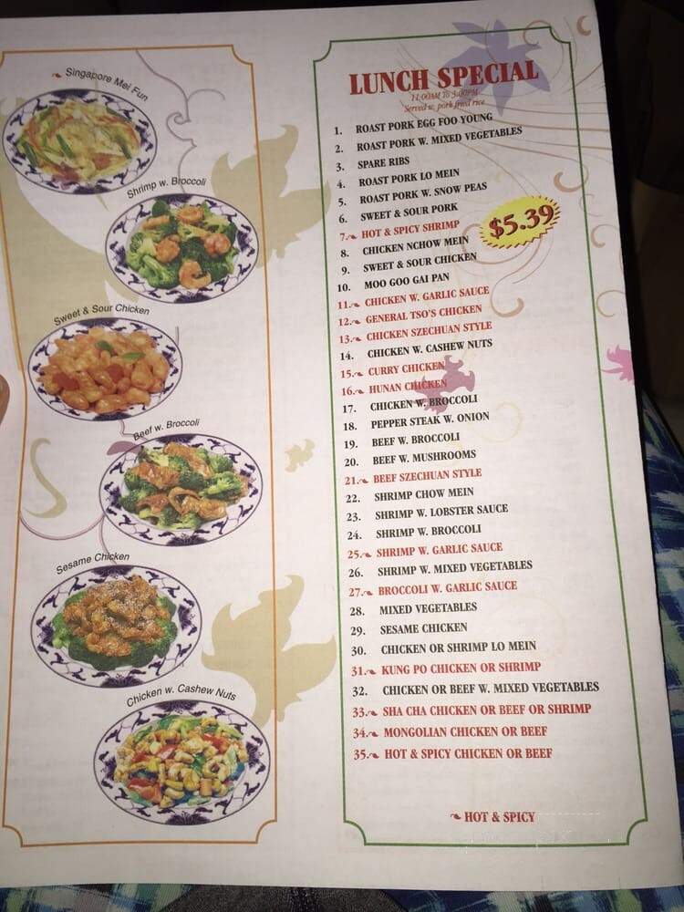 Puking Wok - Summerfield, NC menu_pic