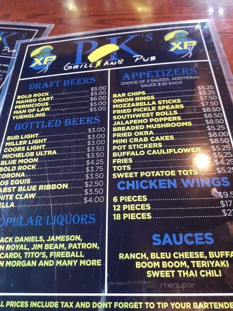 Aviator's Grill & Pub - Raeford, NC menu_pic