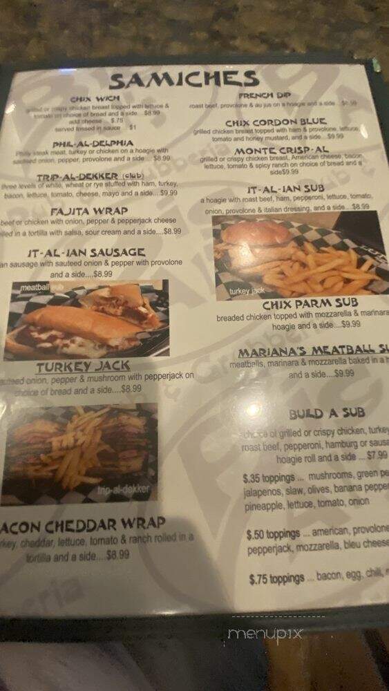 Big Al's Pub & Grubberia - Mooresville, NC menu_pic