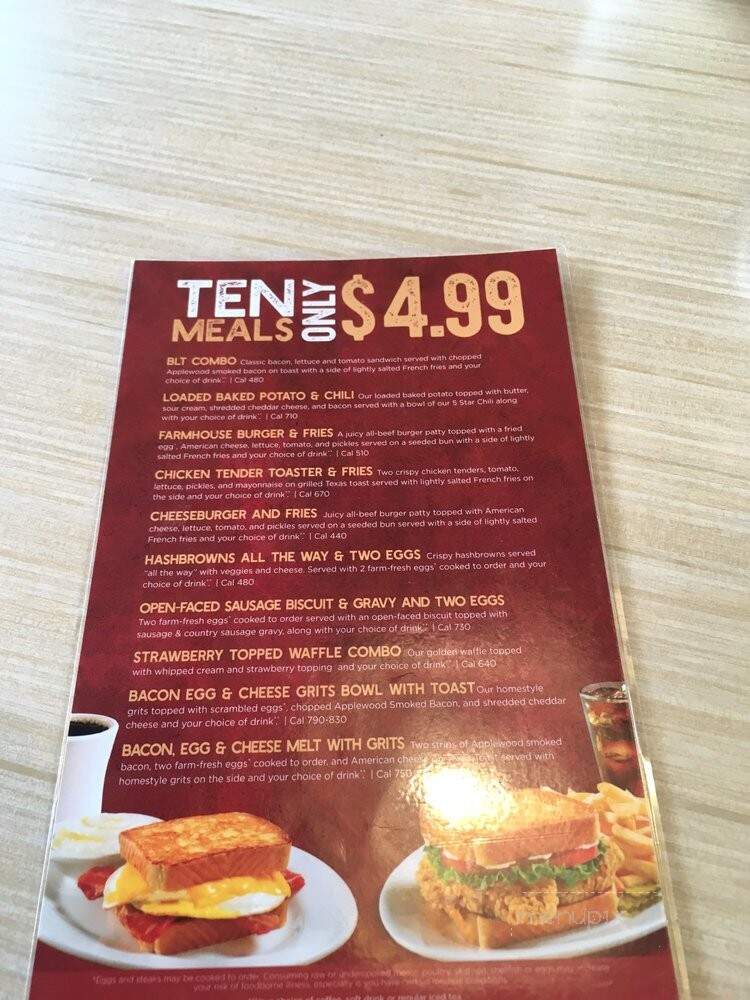 Huddle House - Dillsboro, NC menu_pic