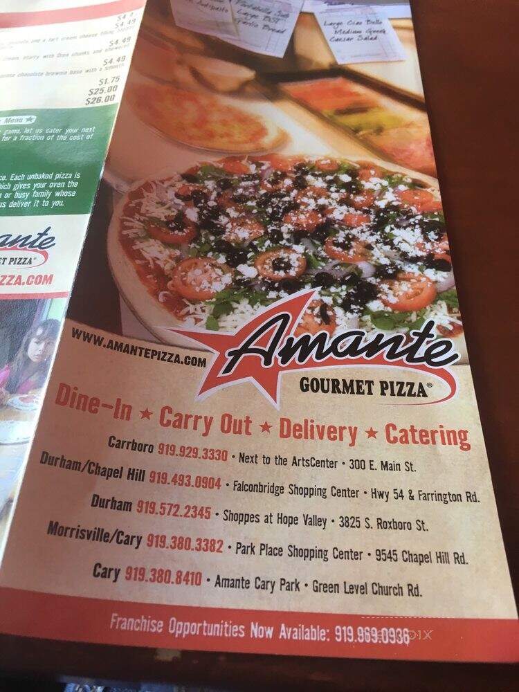 Amante Gourmet Pizza - Carrboro, NC