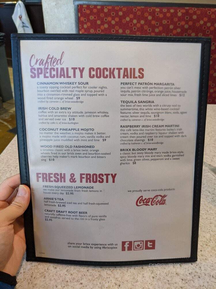 Brixx Wood Fired Pizza - Chapel Hill, NC menu_pic