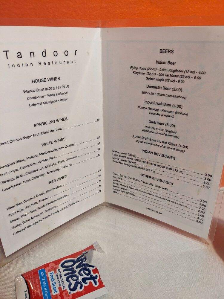 Tandoor Indian Restaurant - Chapel Hill, NC