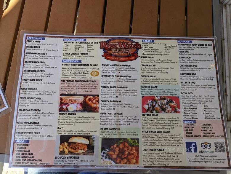 Riverwatch Deli & Grill - Chimney Rock, NC menu_pic