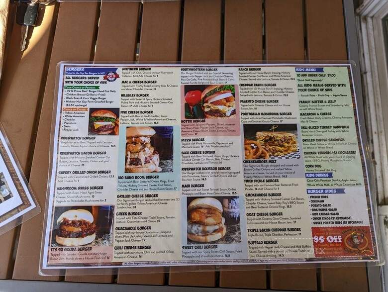 Riverwatch Deli & Grill - Chimney Rock, NC menu_pic